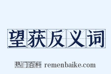 望获反义词是什么意思的图片